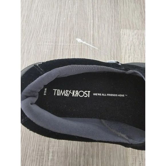 Toms Krost Alpargata Gamma Black Slip On Collab Comfort Support Suede Shoes 6.5 - Picture 9 of 9